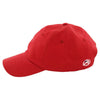 AHEAD Deep Red Chino Solid Velcro Cap