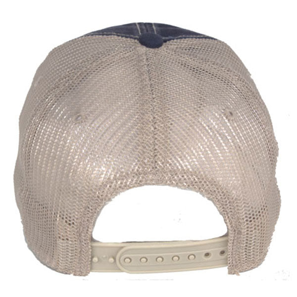 AHEAD Navy/Tan Tea Stained Mesh Back Cap