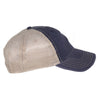 AHEAD Navy/Tan Tea Stained Mesh Back Cap