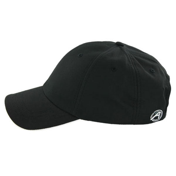 AHEAD Black/White Textured Poly Solid Cap