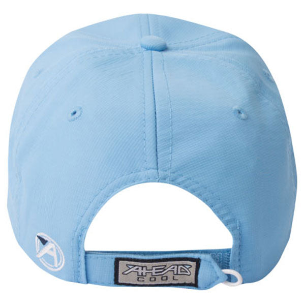 AHEAD Carolina Blue/White Textured Poly Solid Cap