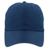 AHEAD Navy/White Textured Poly Solid Cap