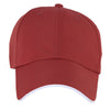 AHEAD University Cardinal/White Textured Poly Solid Cap