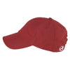 AHEAD University Cardinal/White Textured Poly Solid Cap