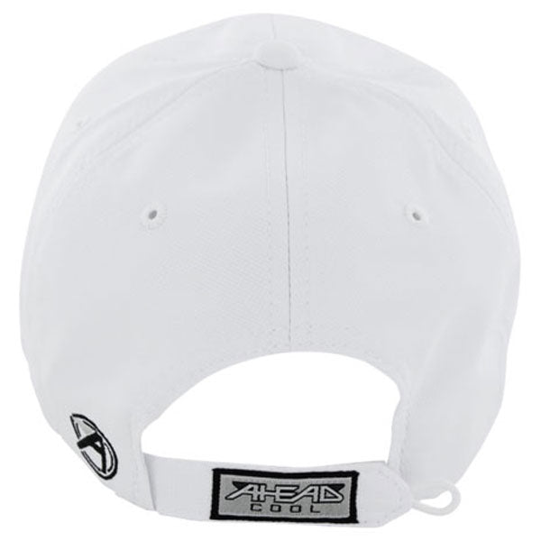 AHEAD White/Black Textured Poly Solid Cap