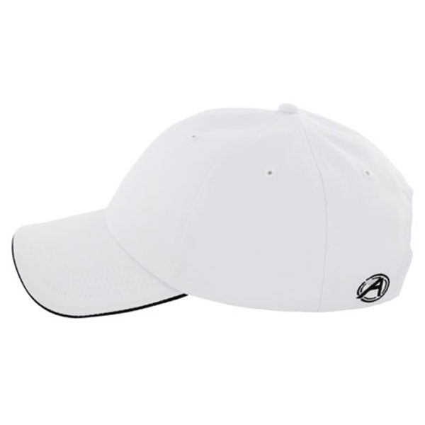 AHEAD White/Black Textured Poly Solid Cap