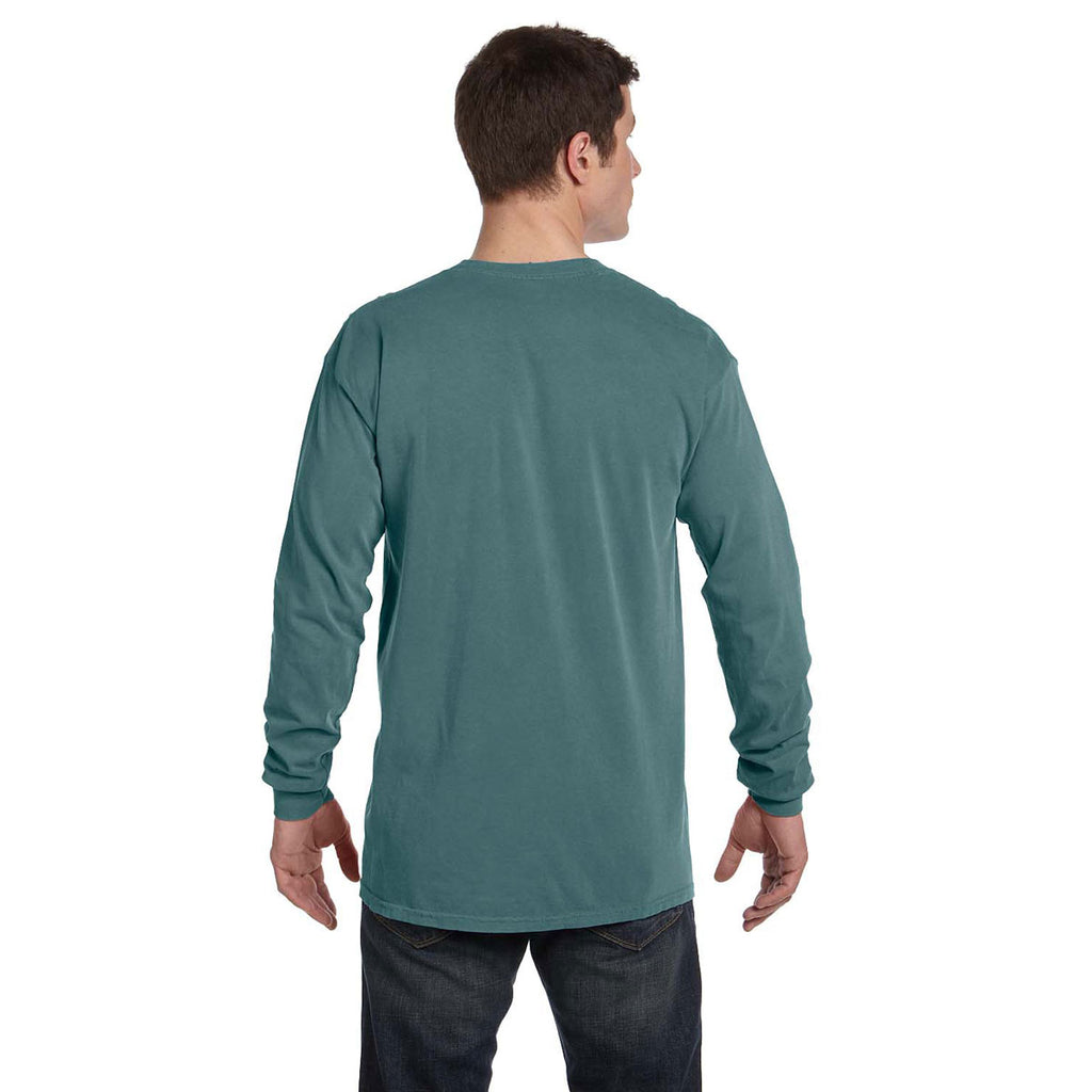 Comfort Colors Men's Blue Spruce 6.1 Oz. Long-Sleeve T-Shirt