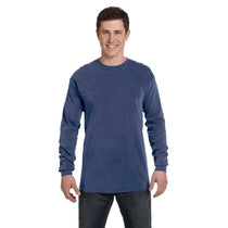 Comfort Colors Men's Navy 6.1 Oz. Long-Sleeve T-Shirt