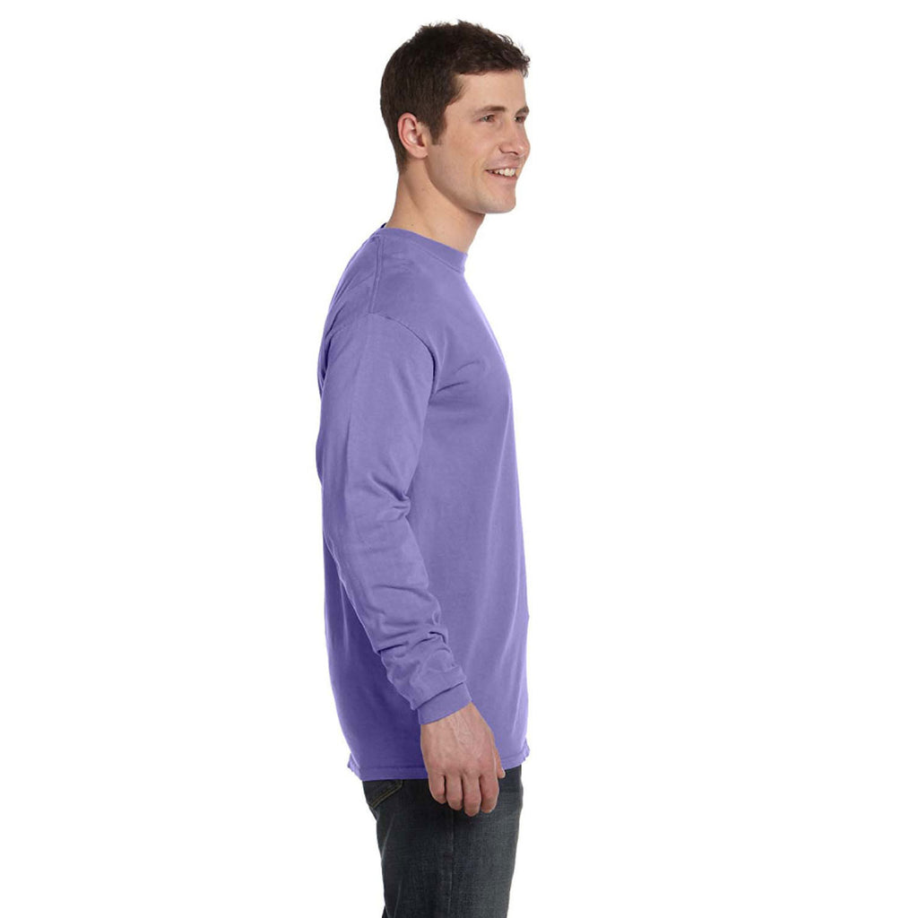 Comfort Colors Men's Violet 6.1 Oz. Long-Sleeve T-Shirt