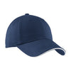 Port Authority Ensign Blue/White Sandwich Bill Cap with Striped Closure
