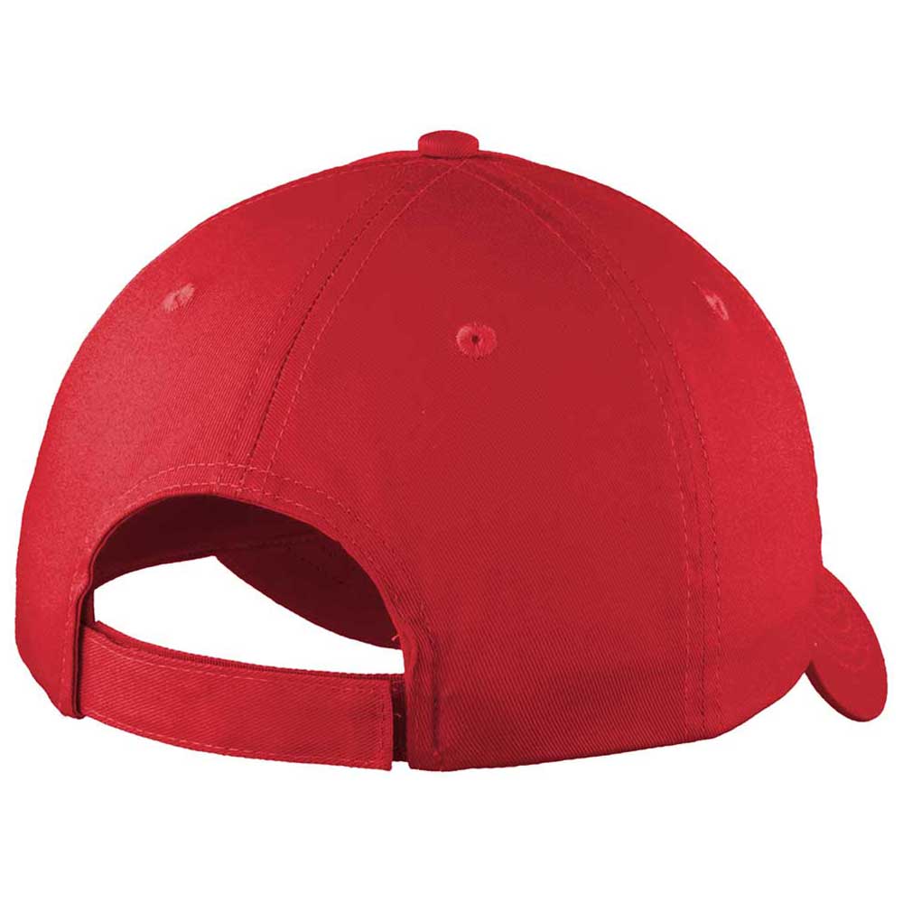 Port Authority True Red Six-Panel Unstructured Twill Cap