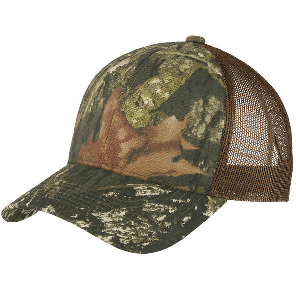 Port Authority Mossy Oak New Break Up/Brown Structured Camouflage Mesh