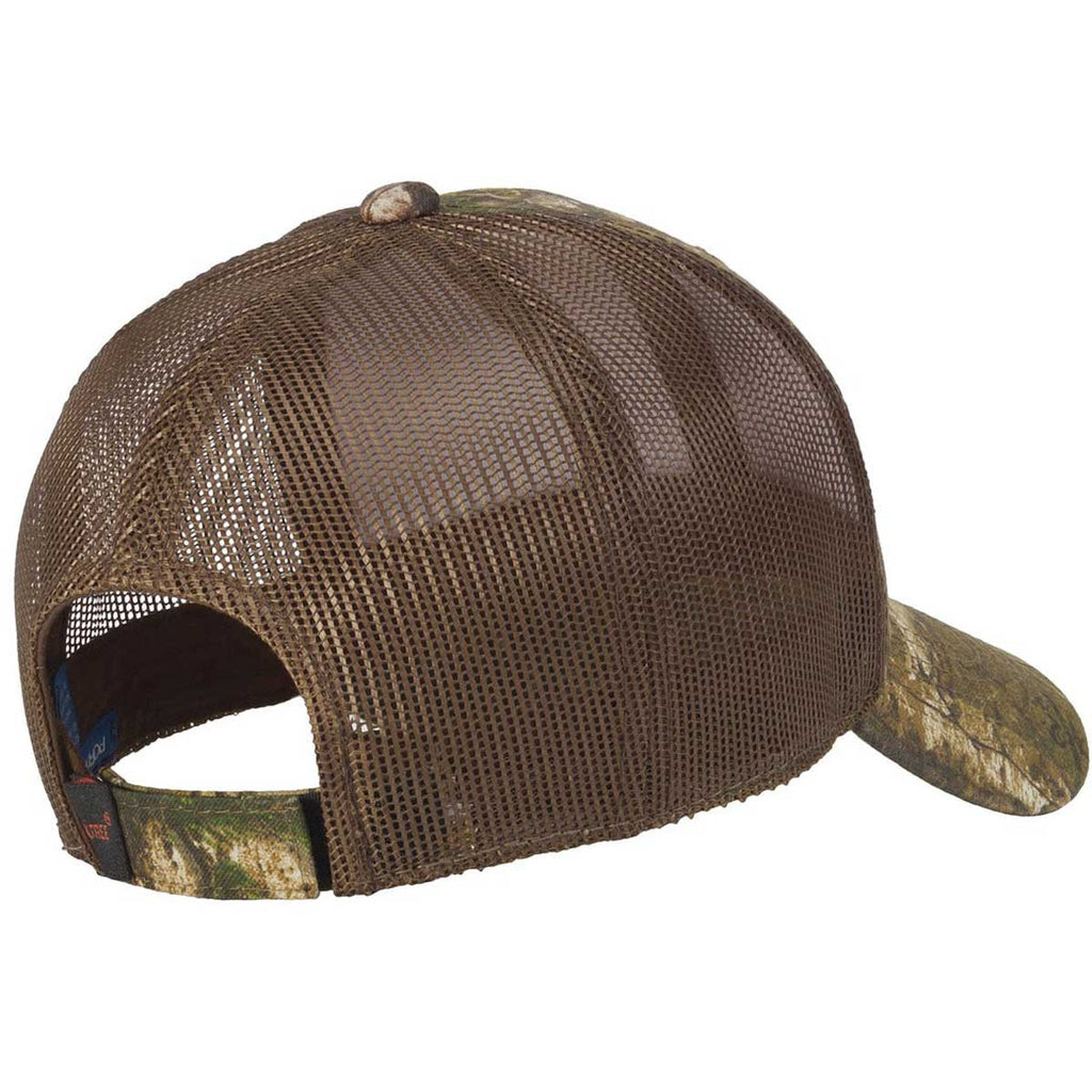 Port Authority Realtree Xtra/Brown Structured Camouflage Mesh Back Cap