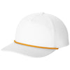 Port Authority White/ Athletic Gold Snapback Five-Panel Rope Cap