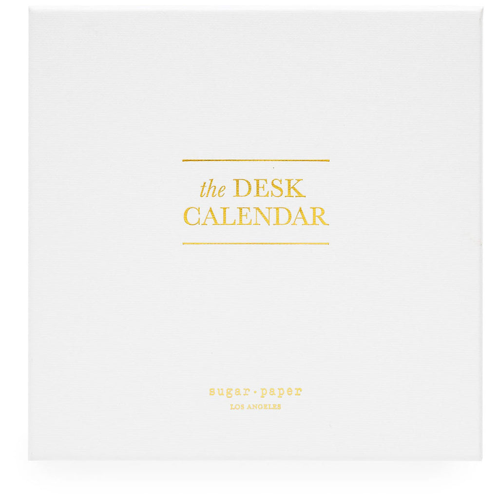 Sugar Paper Classic Black Desk Calendar 2023
