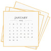 Sugar Paper Classic Black Desk Calendar 2023