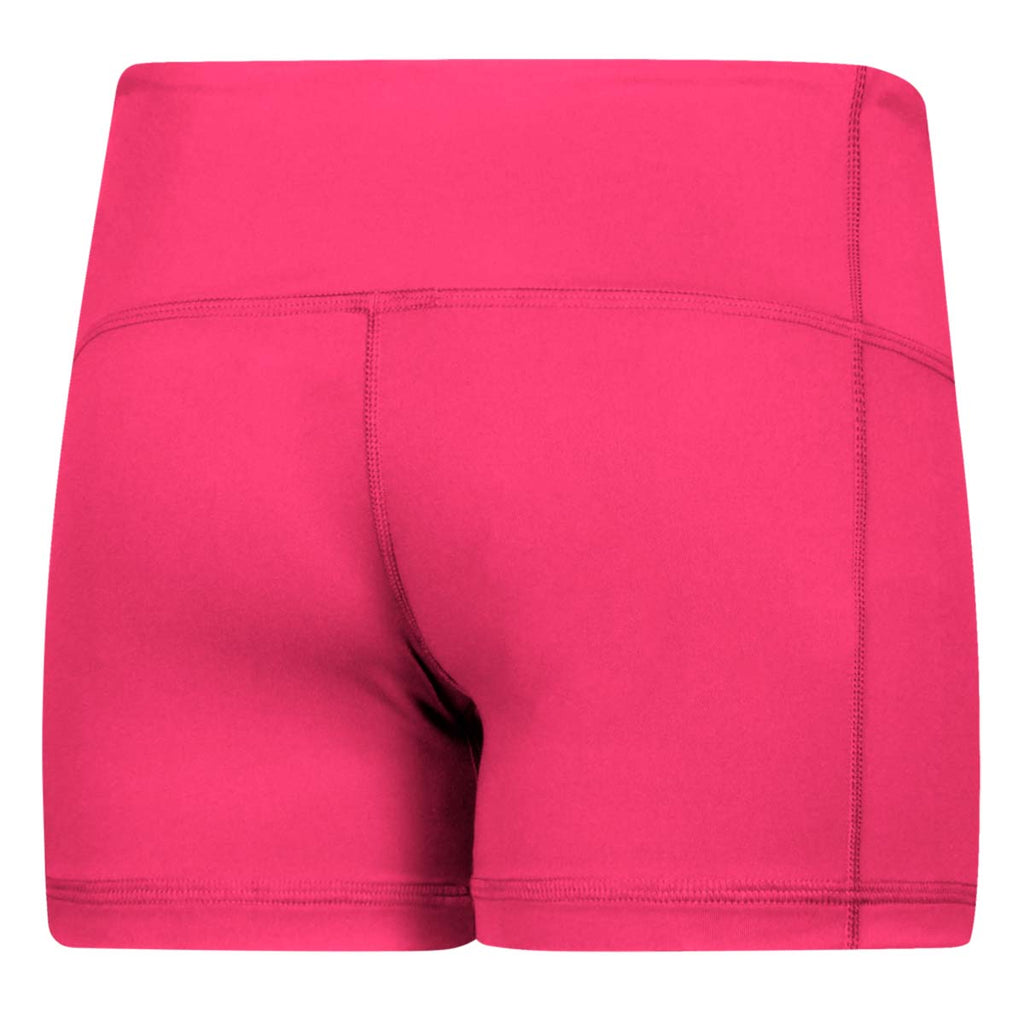 adidas Women's Shock Pink Techfit 4" Shorts