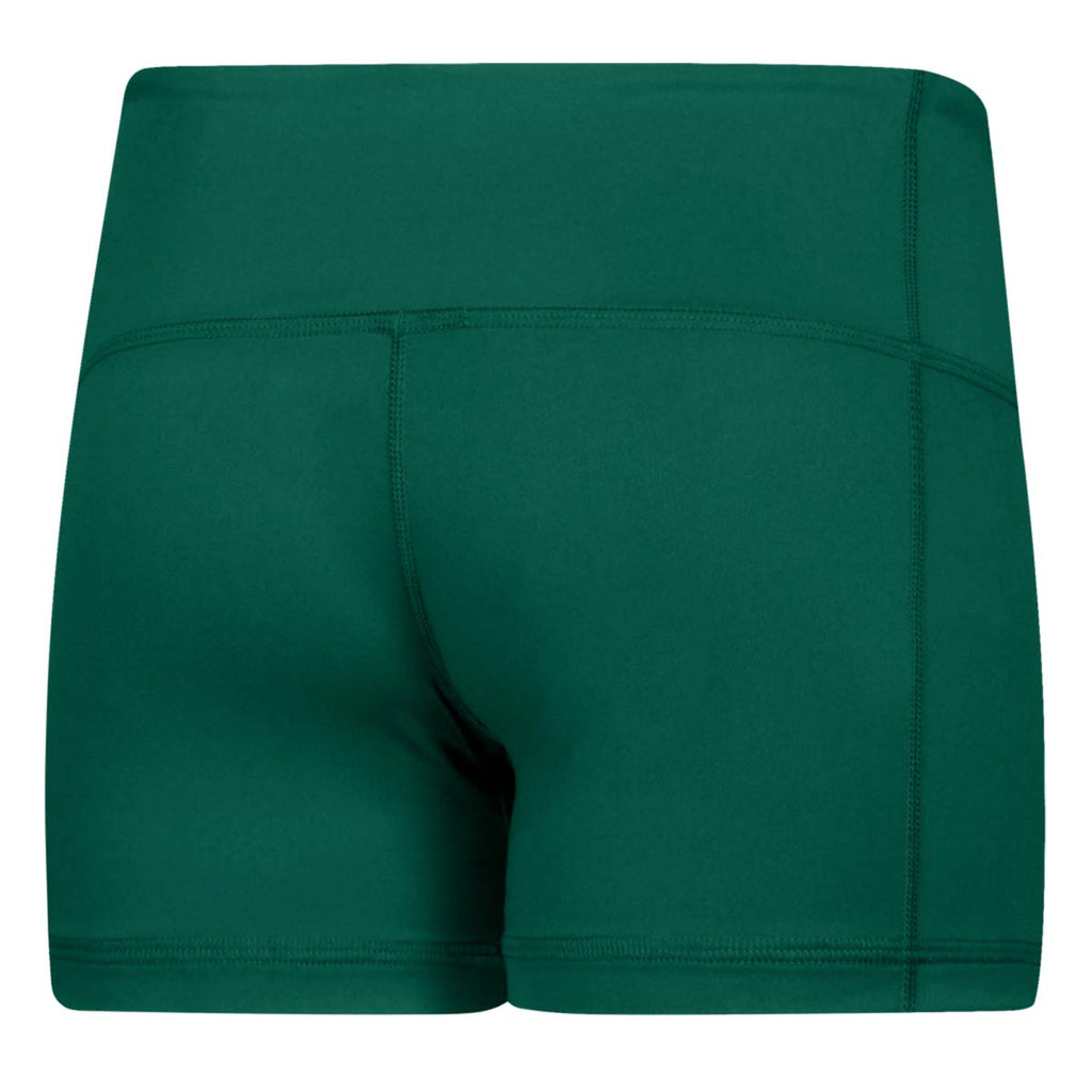 adidas Women's Dark Green Techfit 4" Shorts