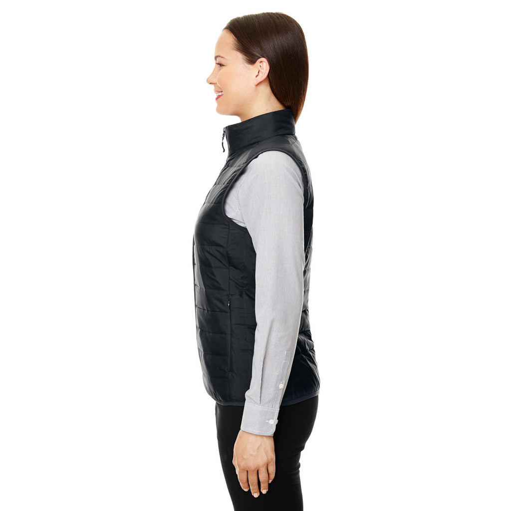 Core 365 Women's Black Prevail Packable Puffer Vest