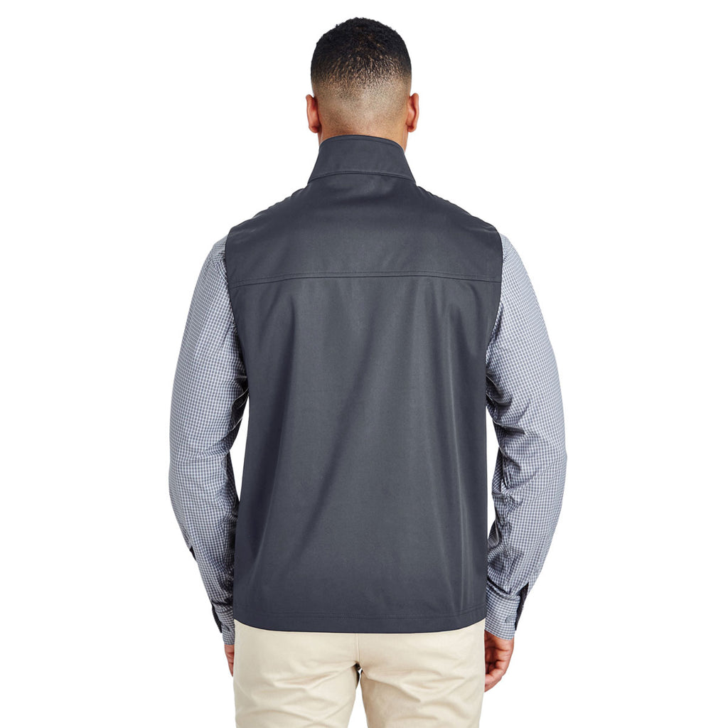 Core 365 Men's Carbon Techno Lite Three-Layer Knit Tech Quarter Zip Vest