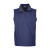 Core 365 Men's Classic Navy Techno Lite Three-Layer Knit Tech Quarter Zip Vest