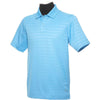 Callaway Men's Pool Blue Textured Performance Polo