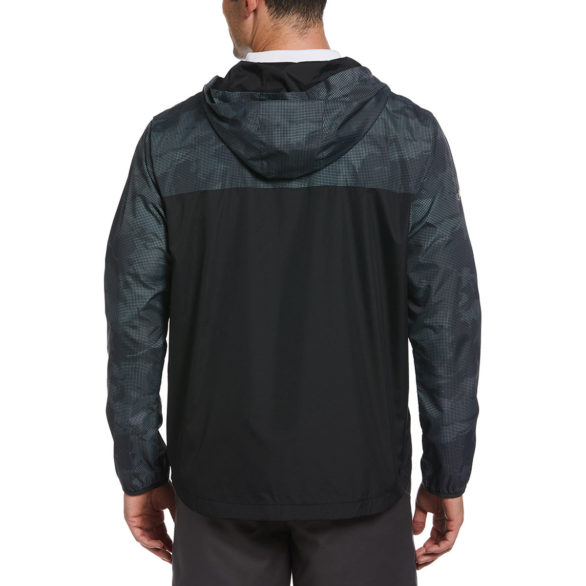Callaway メンズジャケット L ブラック Callaway Men's Caviar Long Sleeve Packable Wind Jacket
