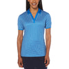 Callaway Women's Magnetic Blue Gingham Polo