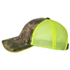 Outdoor Cap Mossy Oak Country/Neon Yellow Washed Brushed Mesh Cap