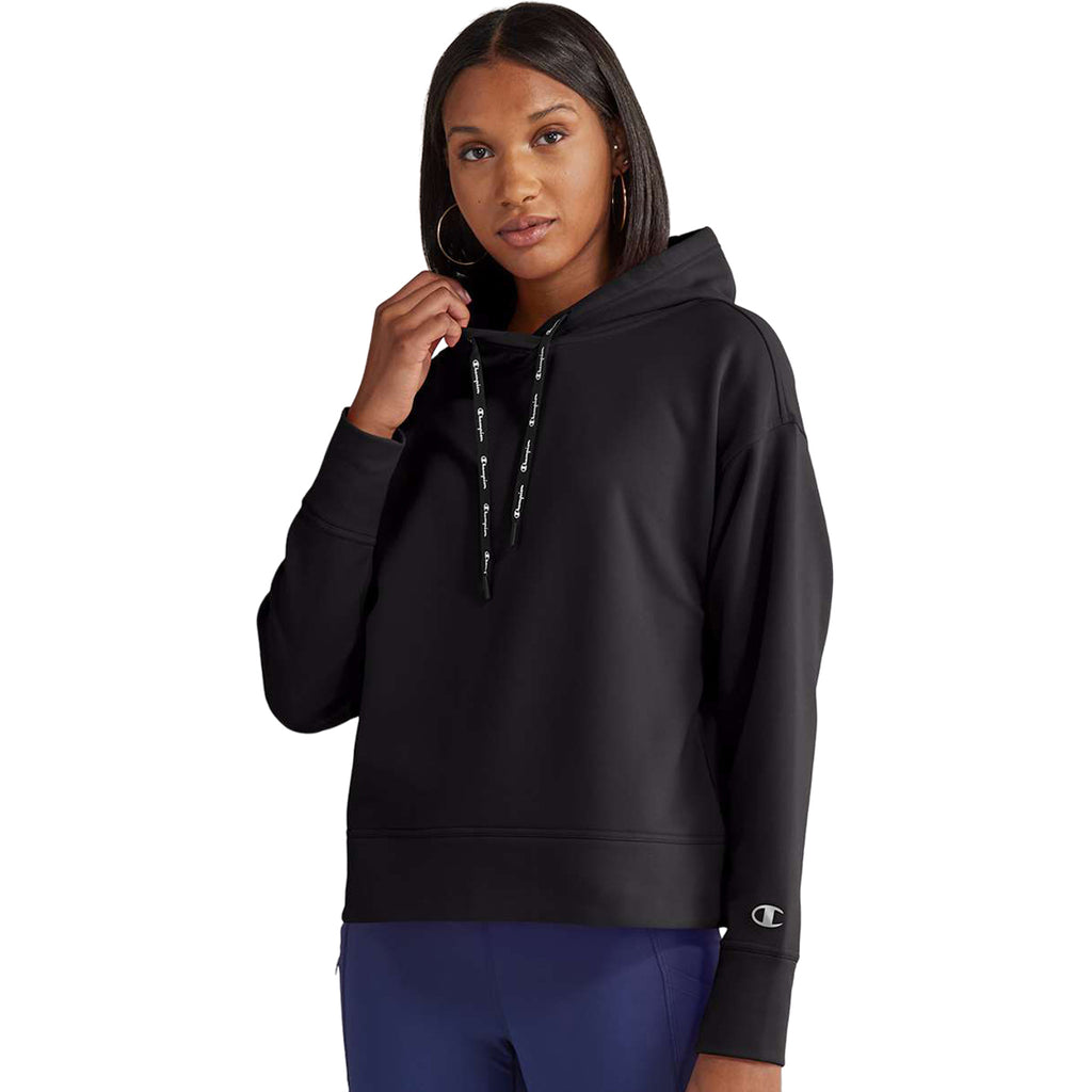 Champion Women's Black Sport Hooded Sweatshirt