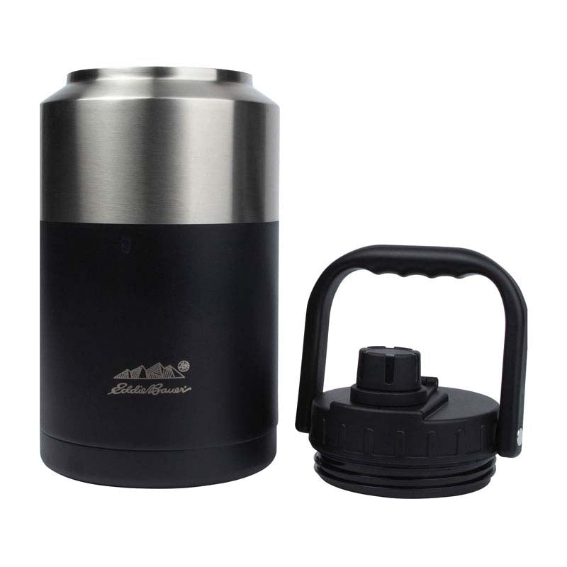 Eddie Bauer Black Hercules 1 Gallon / 128 oz. Vacuum Insulated Jug