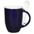 Primeline Cobalt Blue 12 oz. Dapper Ceramic Mug with Spoon