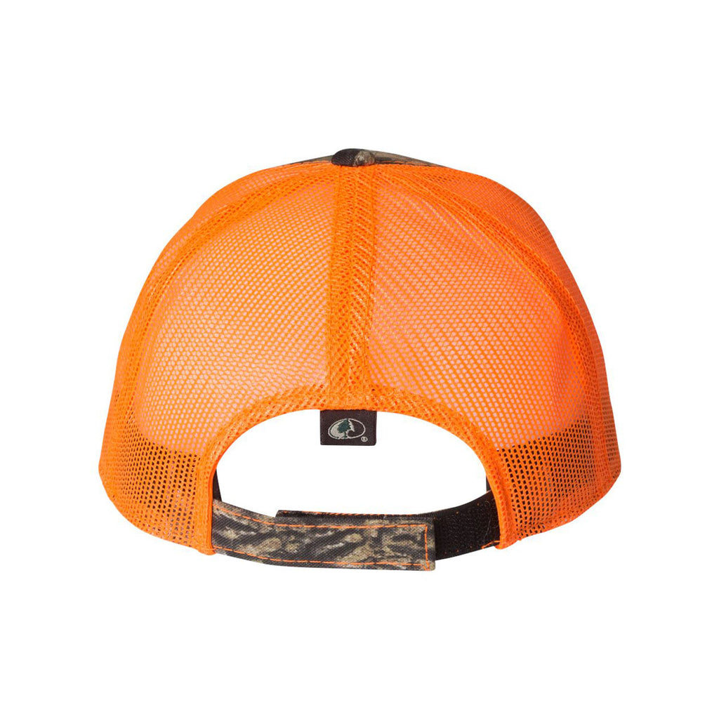 Outdoor Cap Mossy Oak Country/Blaze Orange Camo Cap with Neon Mesh Back