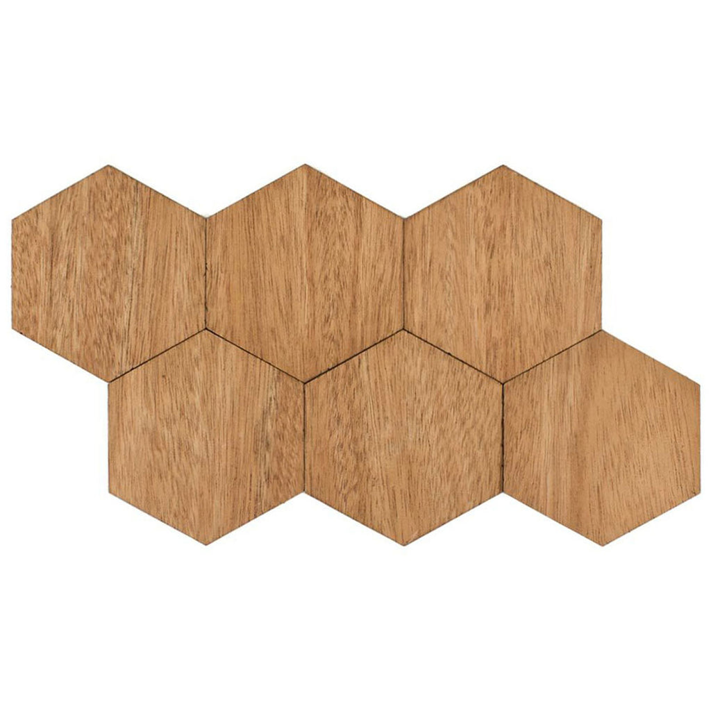 Woodchuck USA Walnut Wood Puzzle Coaster Set