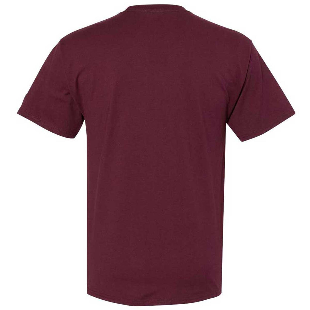 Champion Men's Maroon Premium Fashion Classics Short Sleeve T-Shirt