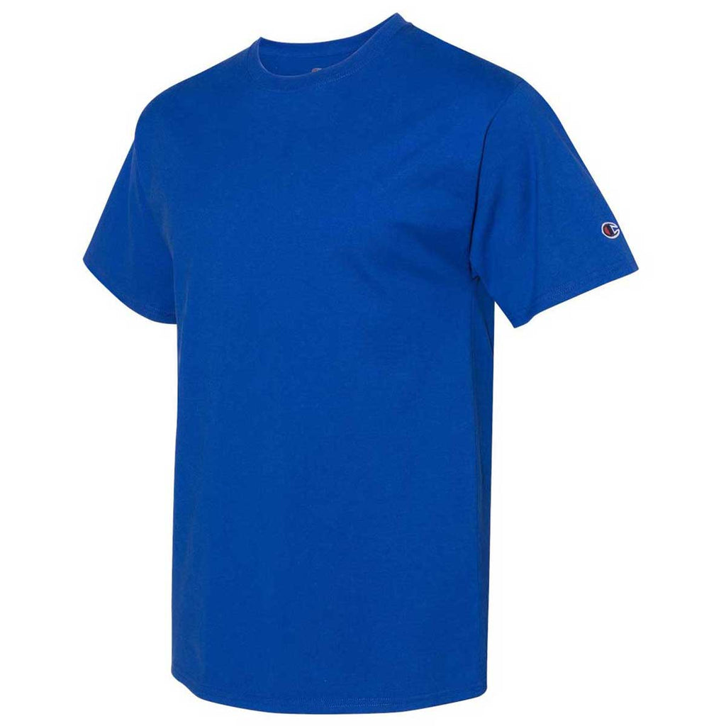 Champion Men\'s Classics Royal Fashion T-Shir Premium Short Blue Sleeve