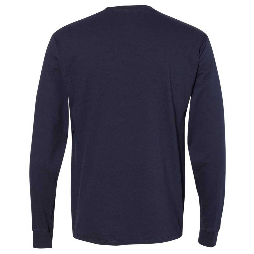 Champion Men's Navy Premium Fashion Classics Long Sleeve T-Shirt