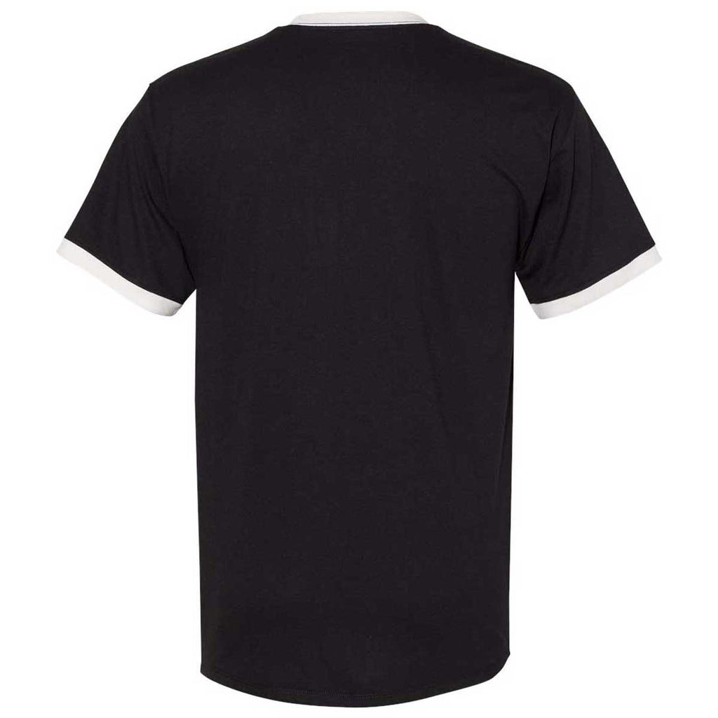 Champion Men's Black/Chalk White Premium Fashion Ringer T-Shirt
