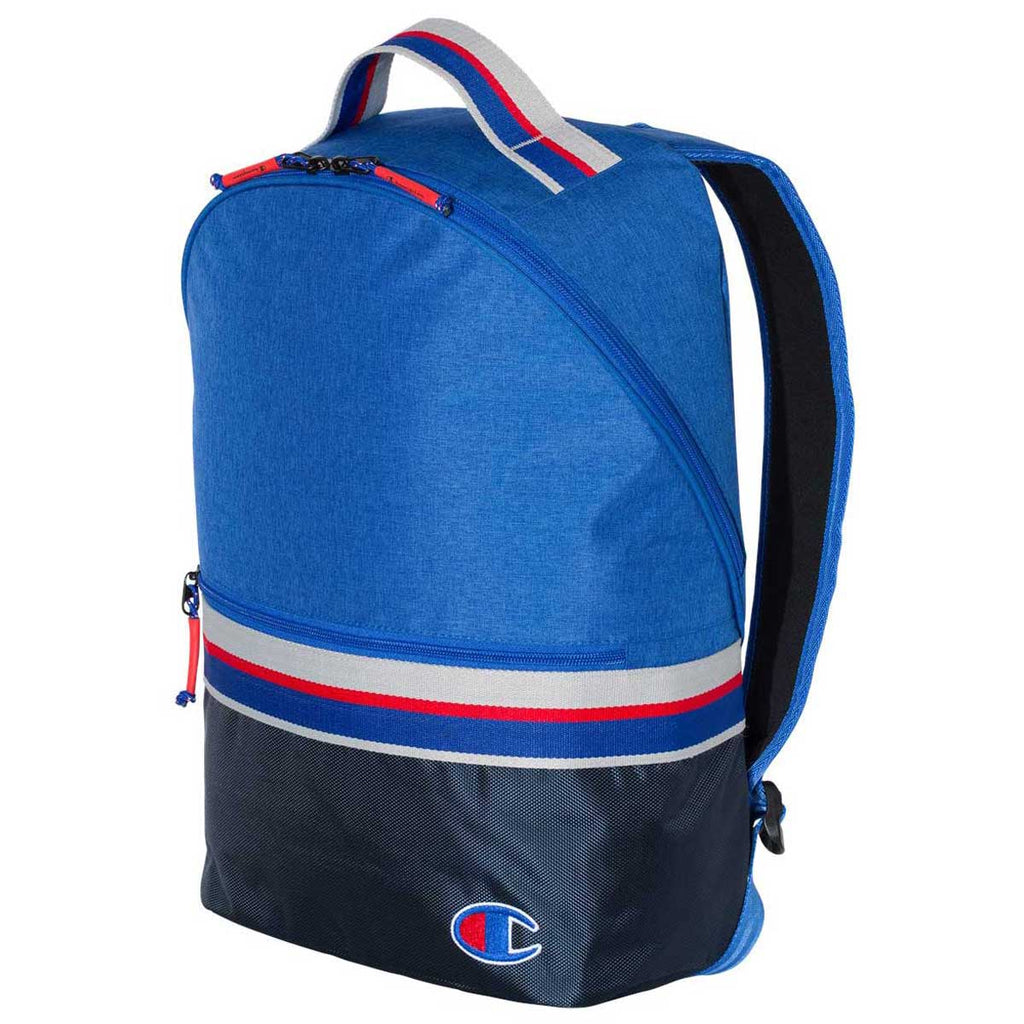 Champion Heather Royal/Navy 23L Striped Backpack