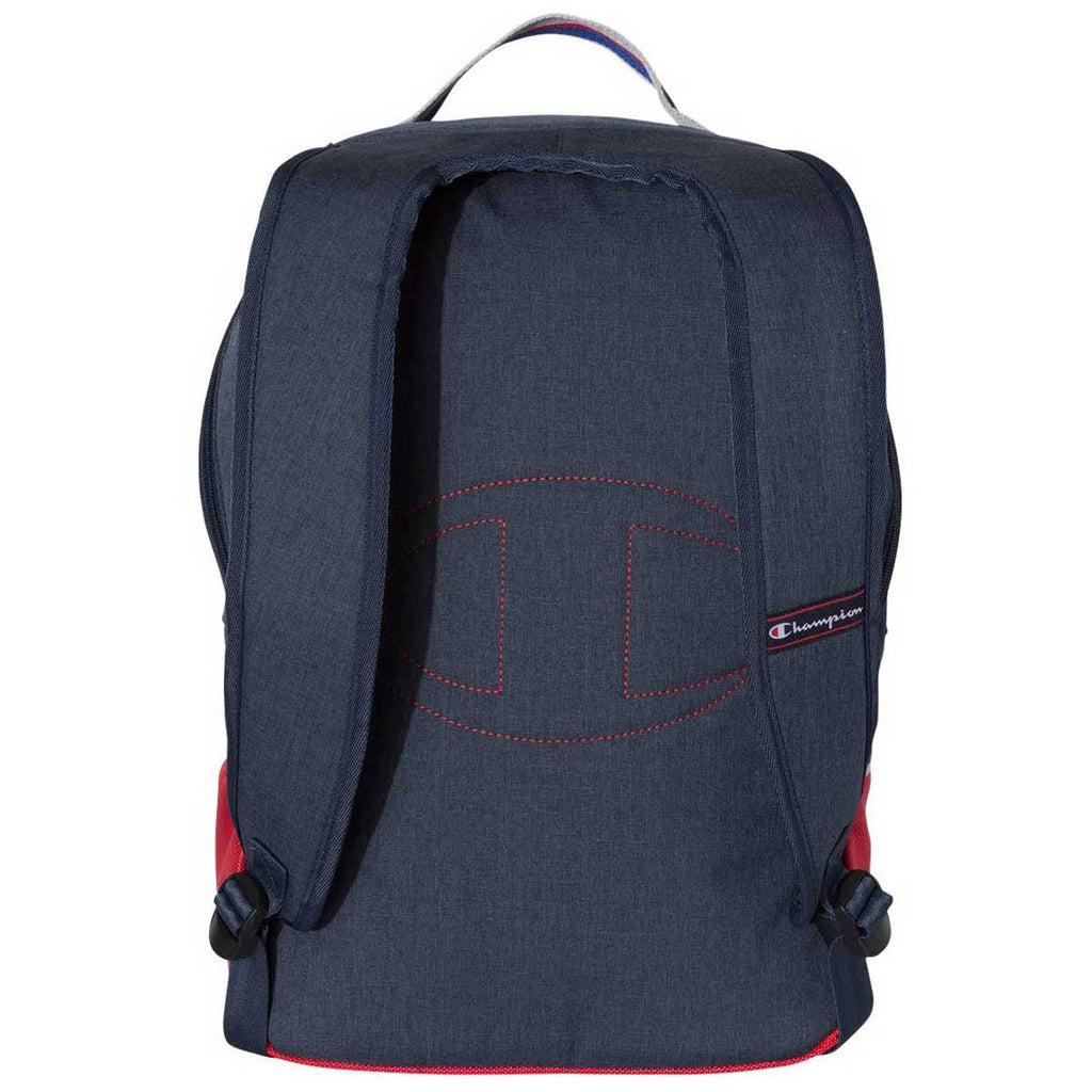 Champion Navy/Red 23L Striped Backpack