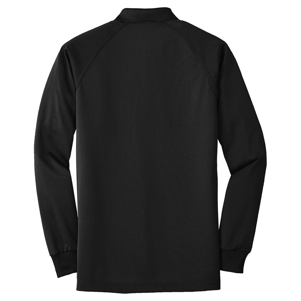 CornerStone Men's Black Select Long Sleeve Snag-Proof Tactical Polo