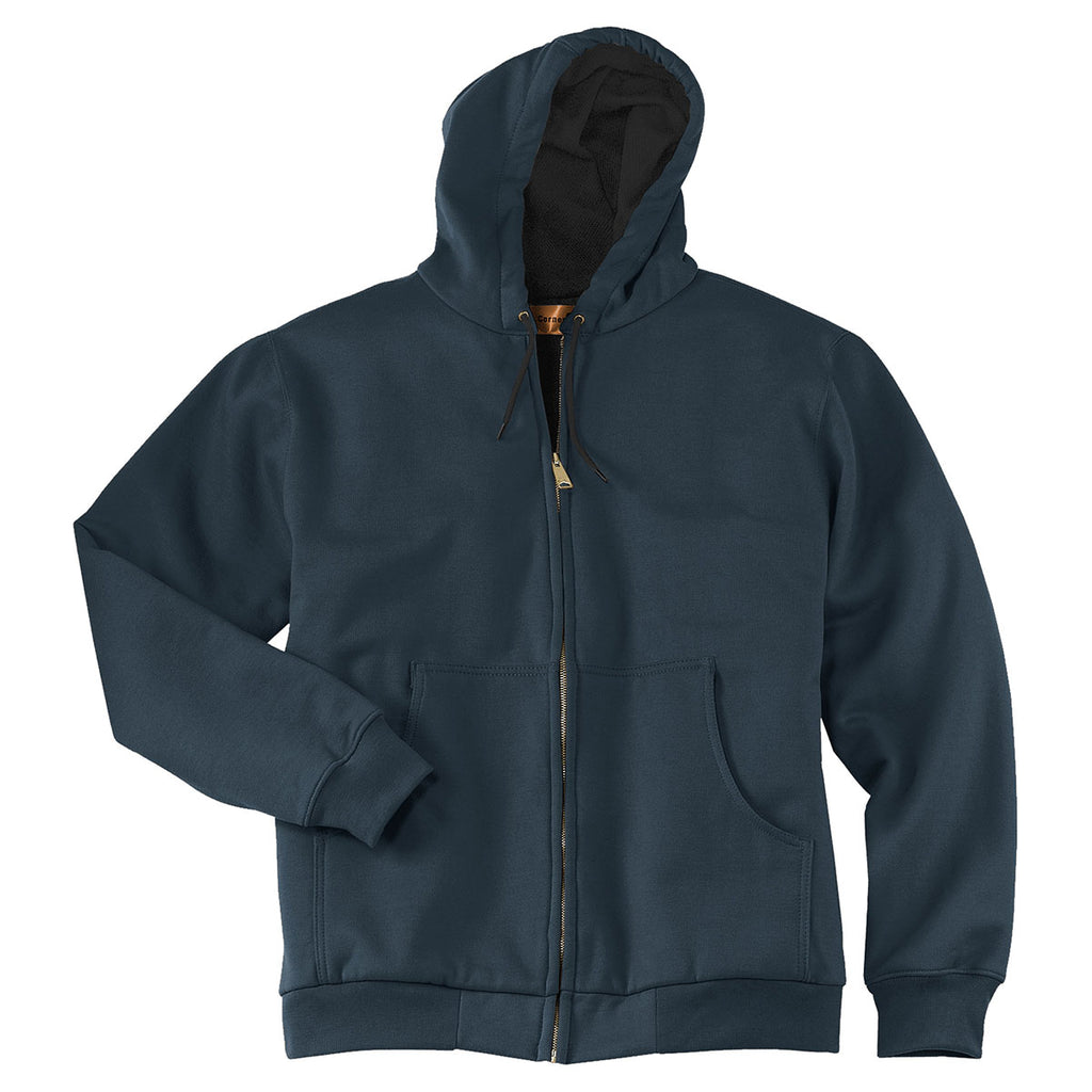 CornerStone Men's Navy Heavyweight Full-Zip Hooded Sweatshirt with The
