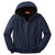 CornerStone Navy Men's Washed Duck Cloth Insulated Hooded Work Jacket