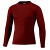 BAW Men's Red Compression Cool Tek Long Sleeve Shirt