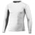 BAW Men's White Compression Cool Tek Long Sleeve Shirt