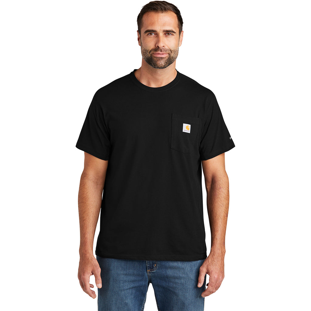 Carhartt Men's Black Force Short Sleeve Pocket T-Shirt