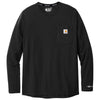 Carhartt Men's Black Force Long Sleeve Pocket T-Shirt