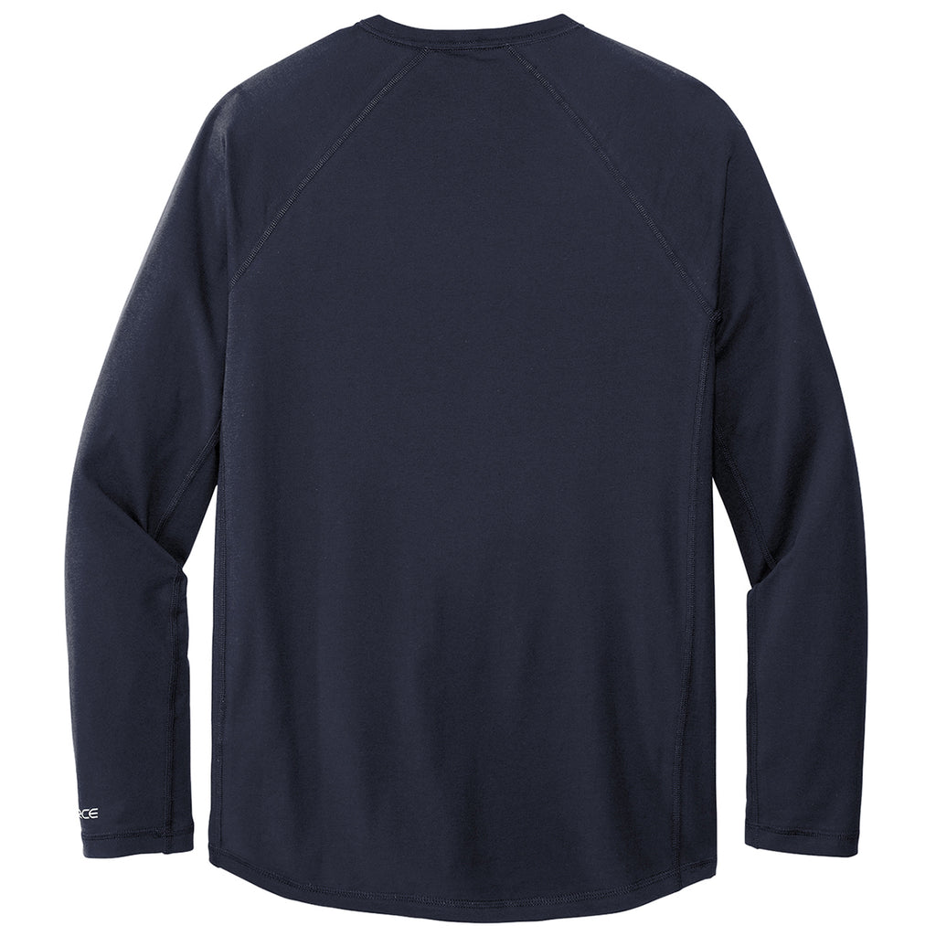Carhartt Men's Navy Force Long Sleeve Pocket T-Shirt