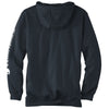 Carhartt Men's New Navy Midweight Hooded Logo Sweatshirt