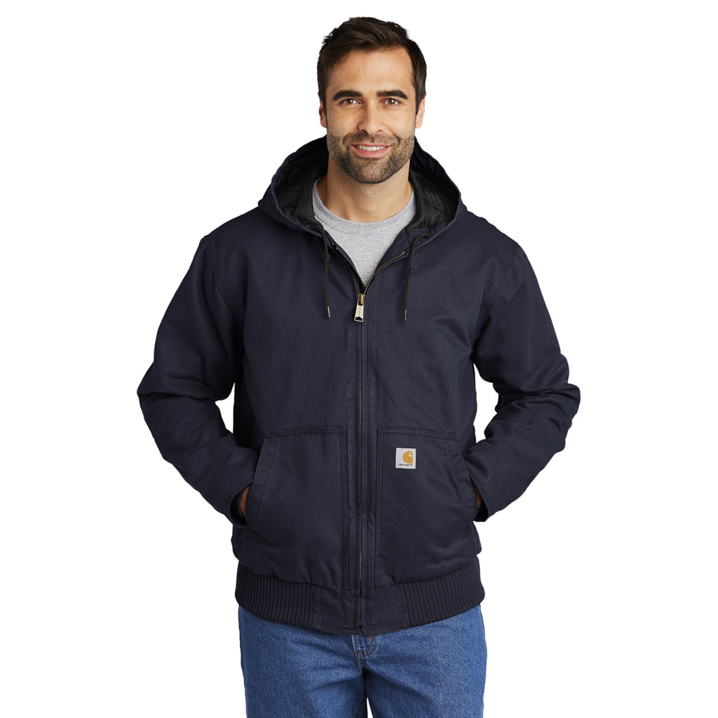 Carhartt Men's Navy Tall Washed Duck Active Jacket